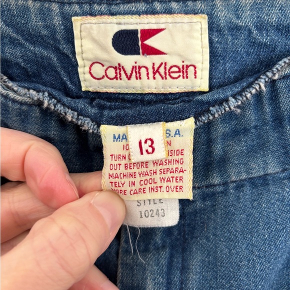 1970’s Calvin Klein Vintage Denim Trouser Jeans 29”W 27”L